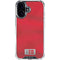 Denmark Soccer Flag iPhone 16 Plus Clear Case